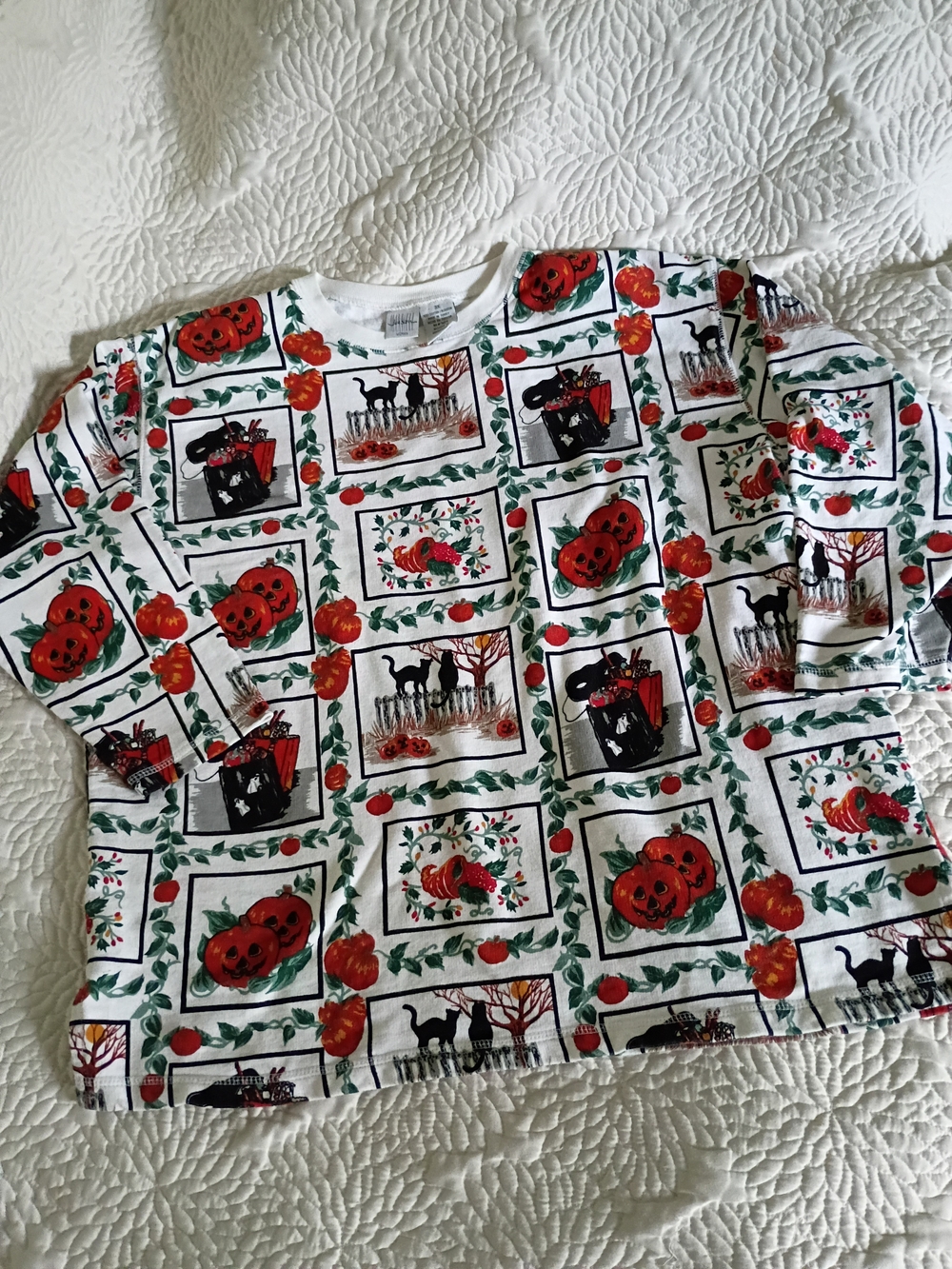 Vintage Jason Maxwell Halloween 3/4 Sleeve Crewneck Women's 3X